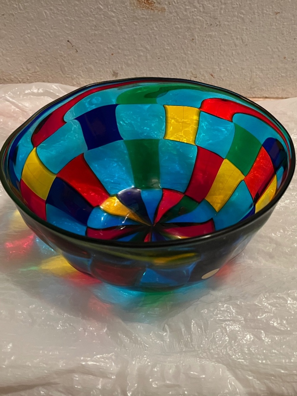 Angelo Ballarin Murano art glass bowl